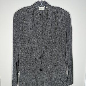 Elisabeth Size 22 Black & White Lightweight Blazer Jacket Overpiece